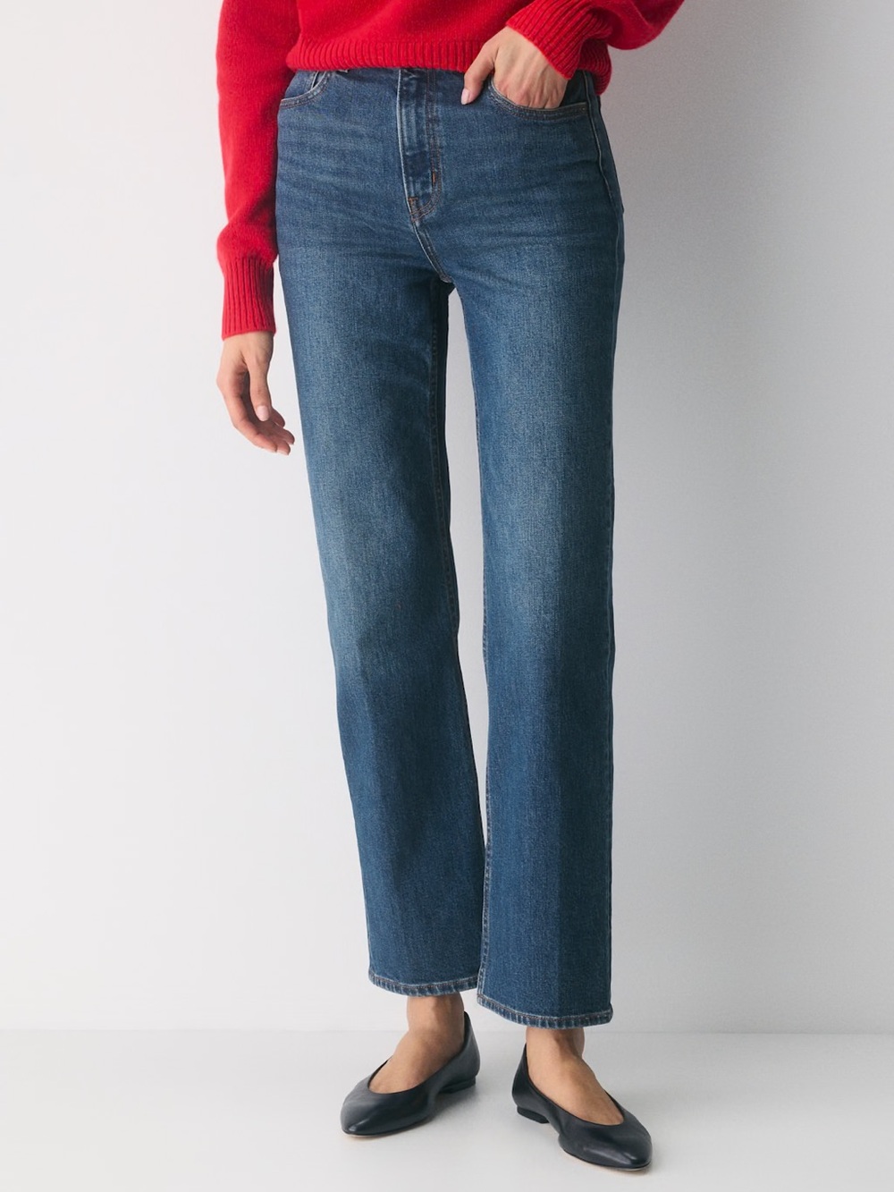 Denim Forum Arlo High Rise Straight Jean